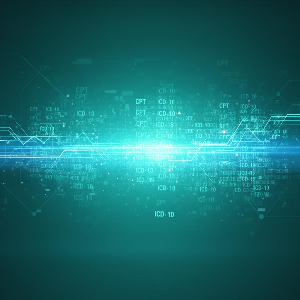 CPT and ICD-10 medical billing codes being decoded
